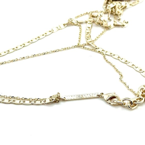 Kendra Scott Glittery Brown Stone Layered Necklace - Picture 3 of 4